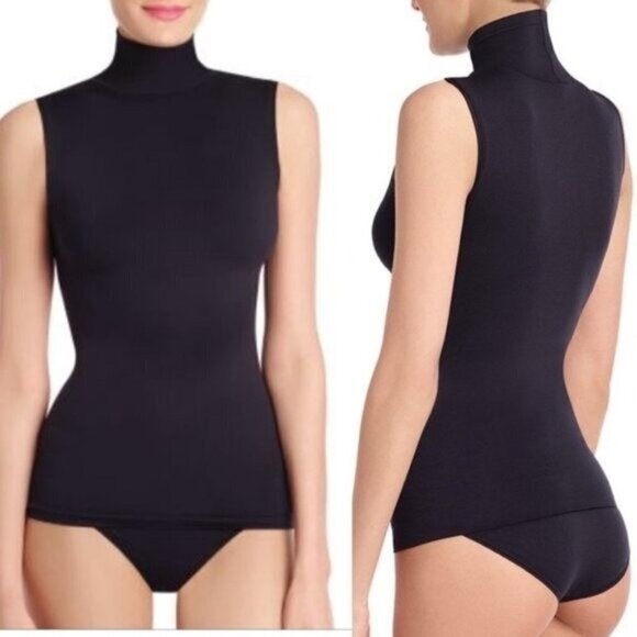 NWT Commando Black Sleeveless Turtleneck Tank Top - Picture 2 of 9